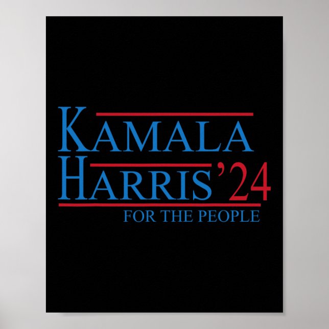 Affiche Kamala Harris 24 Pour L'Élection Populaire 2024 (Devant)