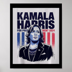 Affiche Kamala Harris 47 Le Président Usa America 2024 Ele