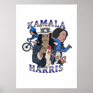 Affiche Kamala Harris Bootleg Rap