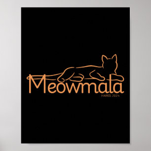 Affiche Kamala Harris Cat Ladies 2024 Election