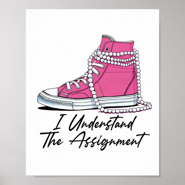 Affiche Kamala Harris Chaussures Et Perle Je Comprends L'I (Devant)