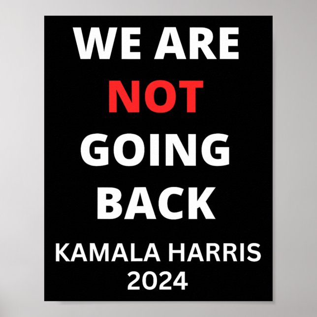 Affiche Kamala Harris Cite Slogan (Devant)