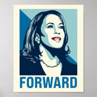 AFFICHE KAMALA HARRIS EN AVANT