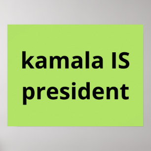 Affiche Kamala Harris est la présidente des élections de 2