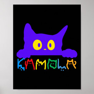 Affiche Kamala Harris Funny Chat Lettres Typographie Alpha