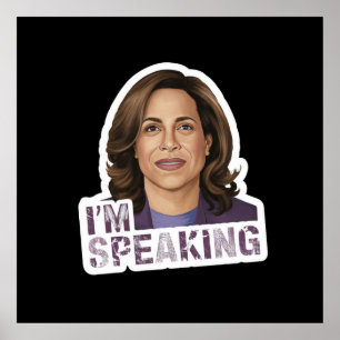Affiche Kamala Harris Je Parle, Citation De Débat Historiq