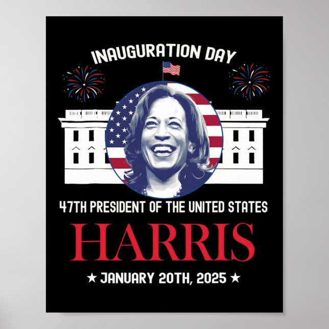 Affiche Kamala Harris Jour de l'Inauguration 2025 Madame 4 (Devant)
