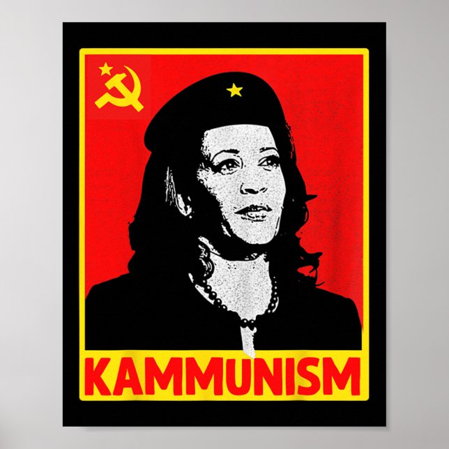 Affiche Kamala Harris Kammunism Communisme Harris W (Devant)