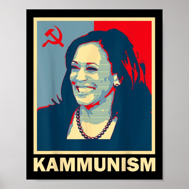 Affiche Kamala Harris Kammunism Communisme Harris W (Devant)