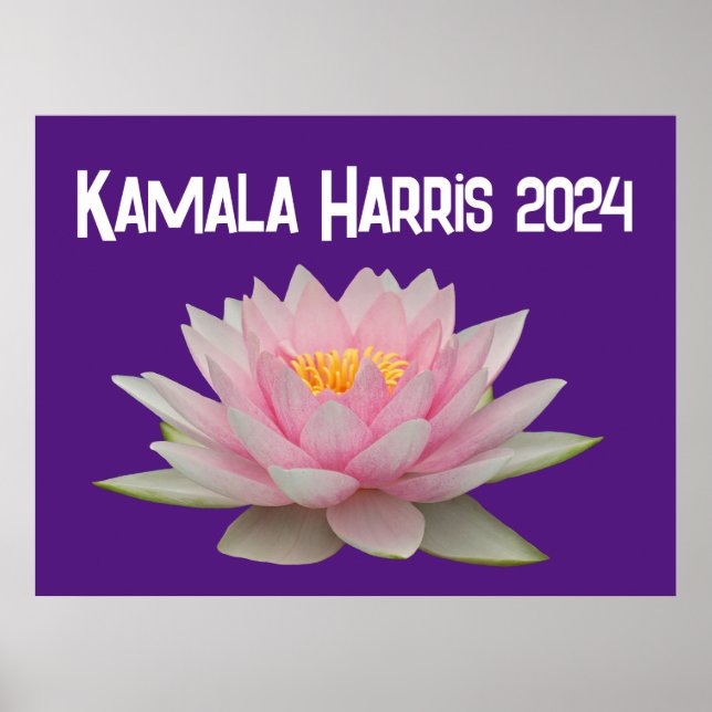 Affiche Kamala Harris Lotus 2024 (Devant)