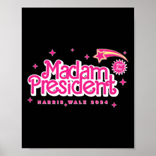 Affiche Kamala Harris Madame la présidente Harris Waltz 20