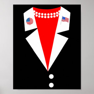 Affiche Kamala Harris Pantsuit Costume Party Femme Préside