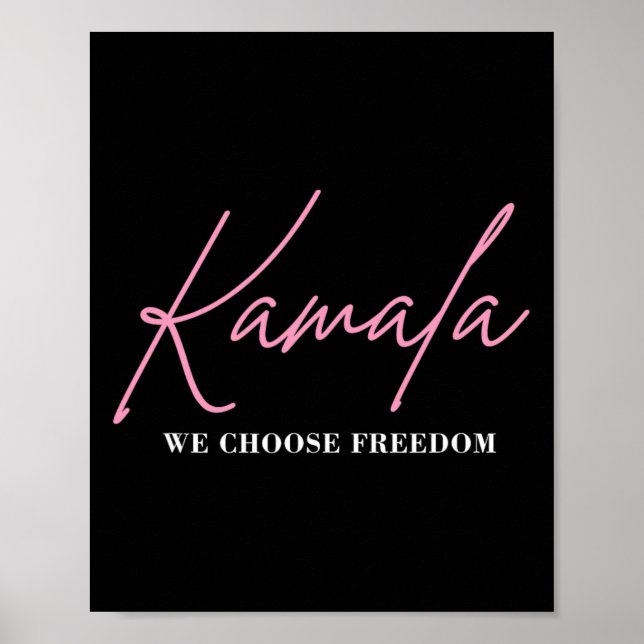 Affiche Kamala Harris Pour La Liberté Électorale 2024 (Devant)