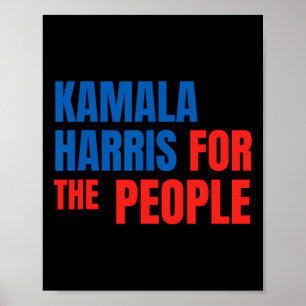 Affiche Kamala Harris Pour Le Peuple Président Américain C