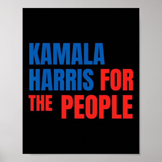 Affiche Kamala Harris Pour Le Peuple Président Américain C (Devant)