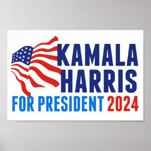 Affiche Kamala Harris pour l'élection présidentielle de 20