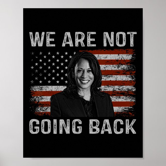 Affiche Kamala Harris, Président 2002, ne va pas revenir (Devant)