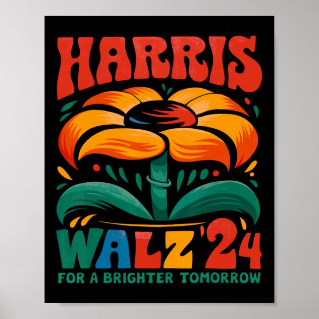 Affiche Kamala Harris Tim W 2024 Peace Lgbt Harris W Waltz (Devant)