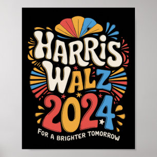 Affiche Kamala Harris Tim Waltz Campagne Harris W 2024 Ele