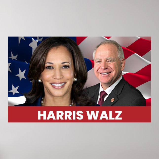 Affiche Kamala Harris Tim Walz 2024 (Devant)