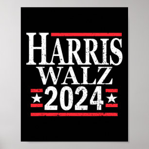 Affiche Kamala Harris Tim Walz 2024