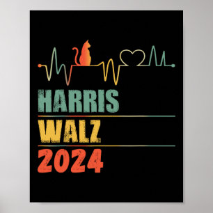 Affiche Kamala Harris Tim Walz Waltz Harris Walz Walz Walz