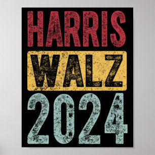 Affiche Kamala Harris Tim Walz Waltz Harris Walz Walz Walz