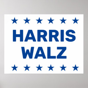Affiche Kamala Harris Tim Walz Yard