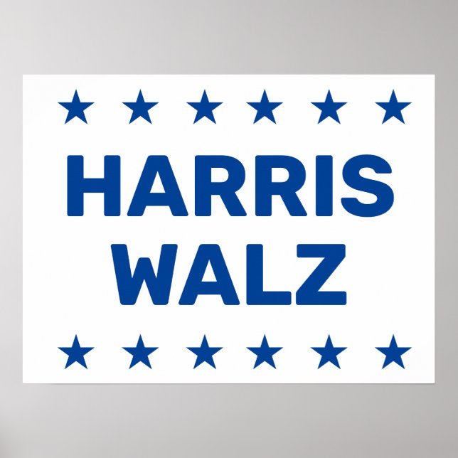 Affiche Kamala Harris Tim Walz Yard (Devant)