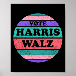 Affiche Kamala Harris Tim WAlzheimer Président 2024 