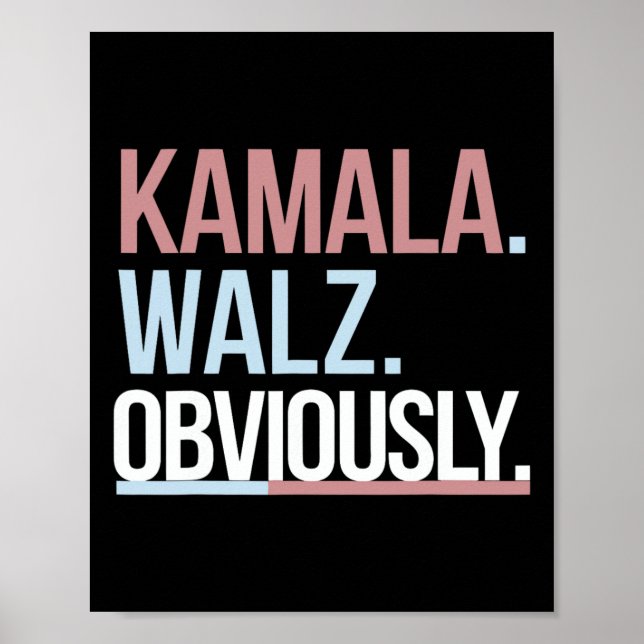 Affiche Kamala Harris Tim Wheimer Évidemment Vêtements Vot (Devant)