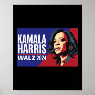 Affiche Kamala Harris Tim Wheimer Waltz 2024 Peace Lgbt