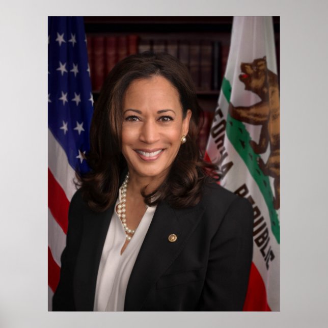Affiche Kamala Harris Vice-président américain, Biden 2024 (Devant)