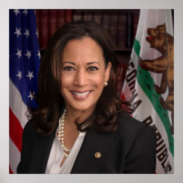 Affiche Kamala Harris Vice-président américain, Biden 2024 (Devant)