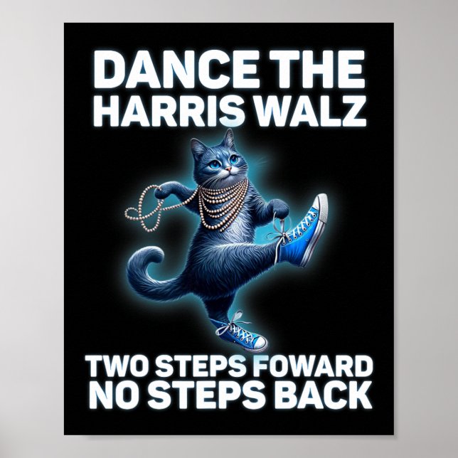 Affiche Kamala Harris W 2024 Waltz Dance 2 Steps Forward N (Devant)