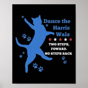 Affiche Kamala Harris Wheimer 2024 Waltz Dance 2 Étapes Po