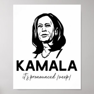 Affiche Kamala, le vice-président Harris est proclamé vice