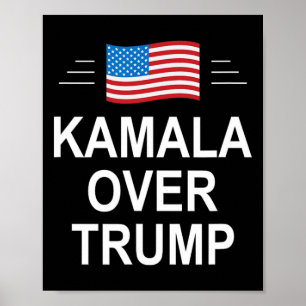 Affiche Kamala sur Trump parti conservateur pro-Trump 2024