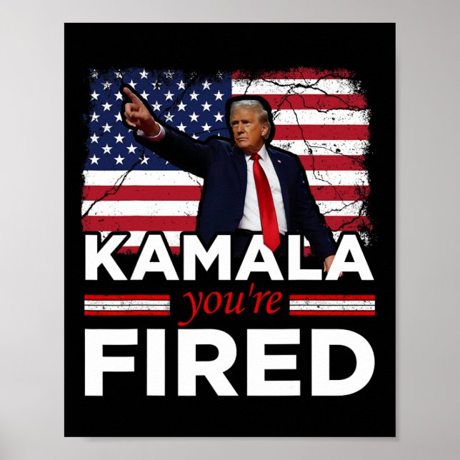 Affiche Kamala Vous êtes Viré Drôle  (Devant)