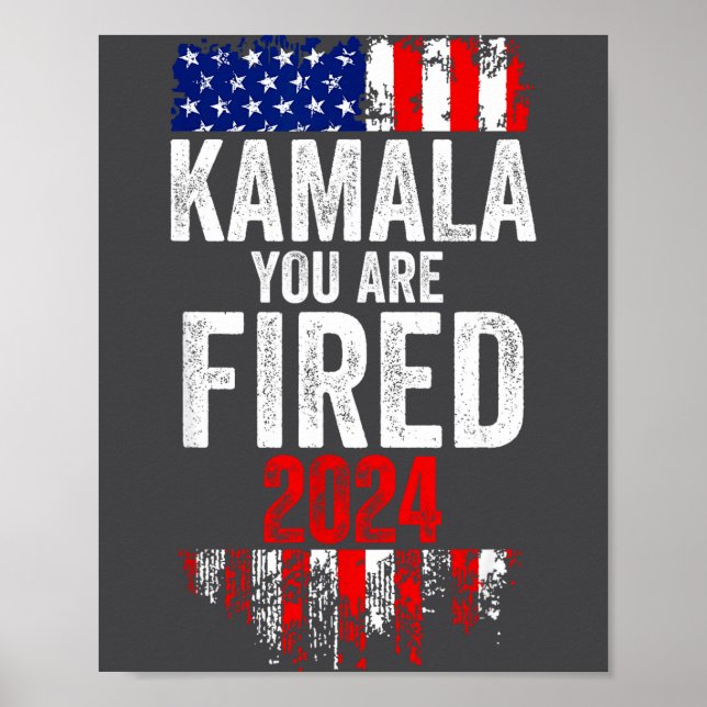 Affiche Kamala You're Fired Funny Anti Kamala Harris Elect (Devant)