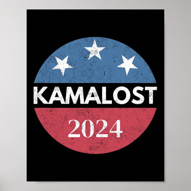 Affiche Kamalost Kamala a perdu l'élection 2024 Trump a ga (Devant)