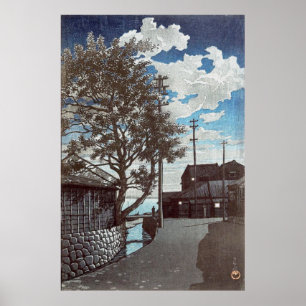 Affiche Kamezaki dans la province de Bishu Kawase Hasui 19