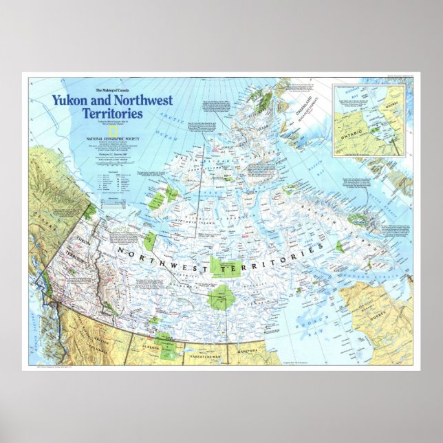 Affiche " Kanada : 1997 MOC Yukon et Northwest MAP ... (Devant)