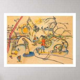 Affiche Kandinsky, 1915 - Aquarelle sans titre