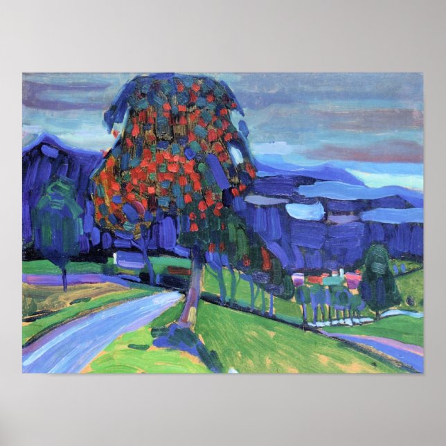 Affiche Kandinsky - Autumn in Murnau (Devant)