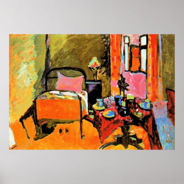 Affiche Kandinsky - Bedroom in Aintmillerstrasse, (Devant)