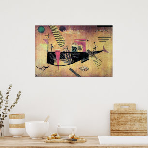 Affiche Kandinsky - Capricieux, peinture célèbre,