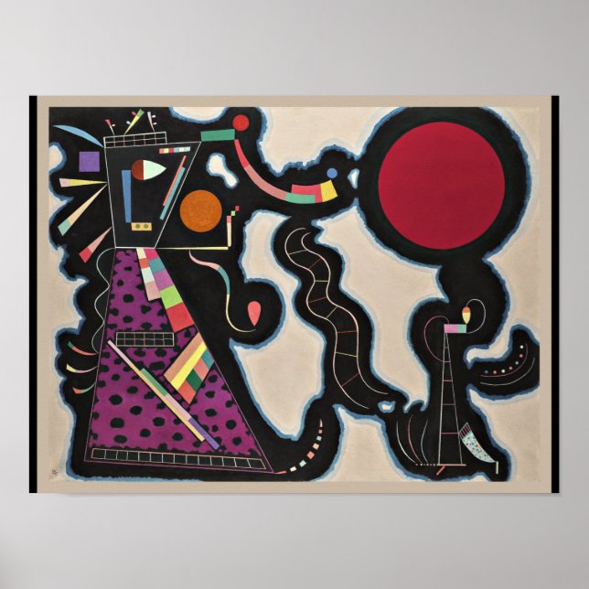 Affiche Kandinsky - Cercle rouge (Devant)