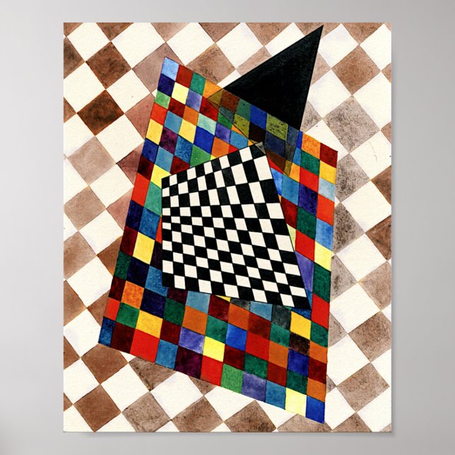 Affiche Kandinsky - Checked (Devant)