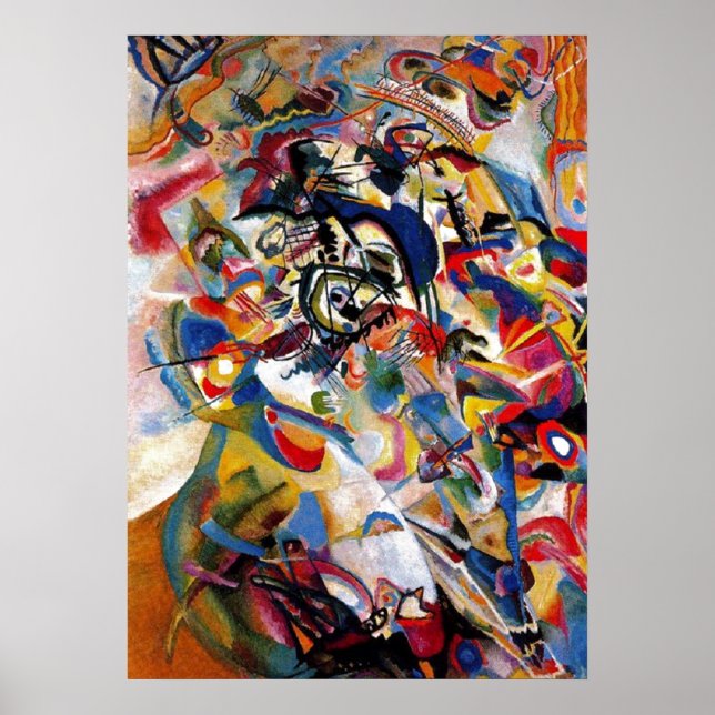 Affiche Kandinsky Composition VII Peinture Abstraite (Devant)